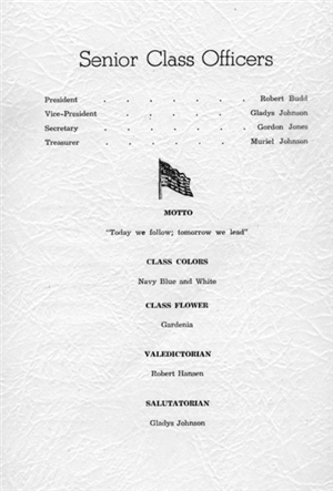1943 commencement program page 2 